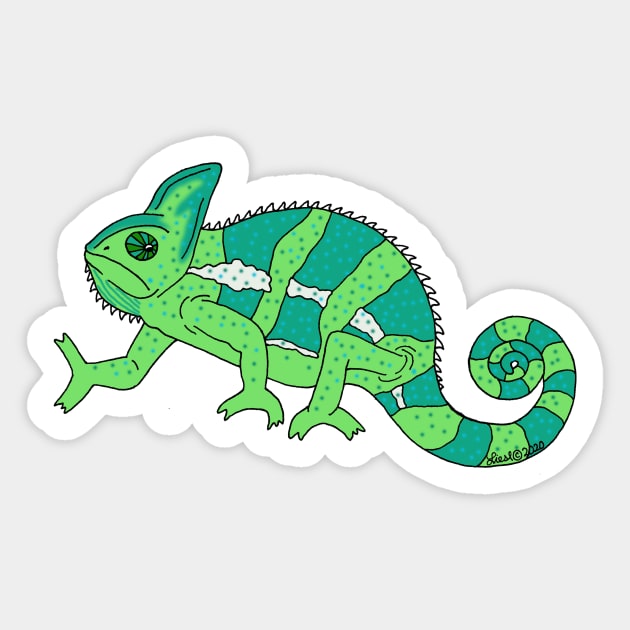 Chameleon Sticker by HonuHoney